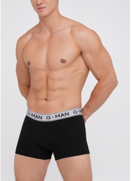 Труси боксери з бавовни G-MAN 20401/60 black (чорний)